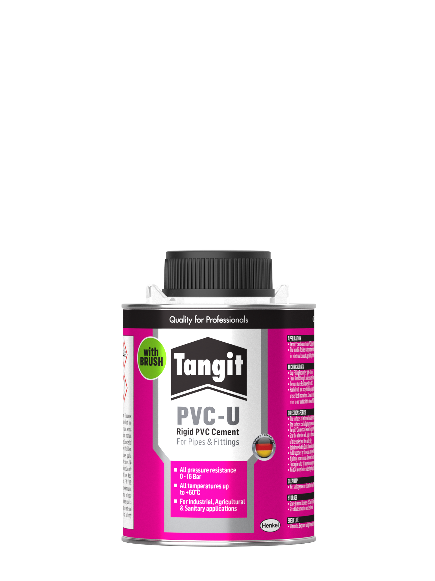 Tangit PVC-U Tin With Brush 250g