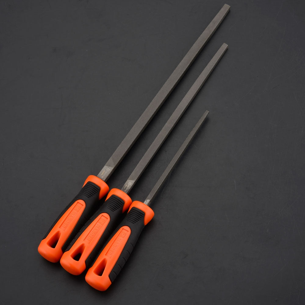 8" (200mm) Square second cut file with soft handle