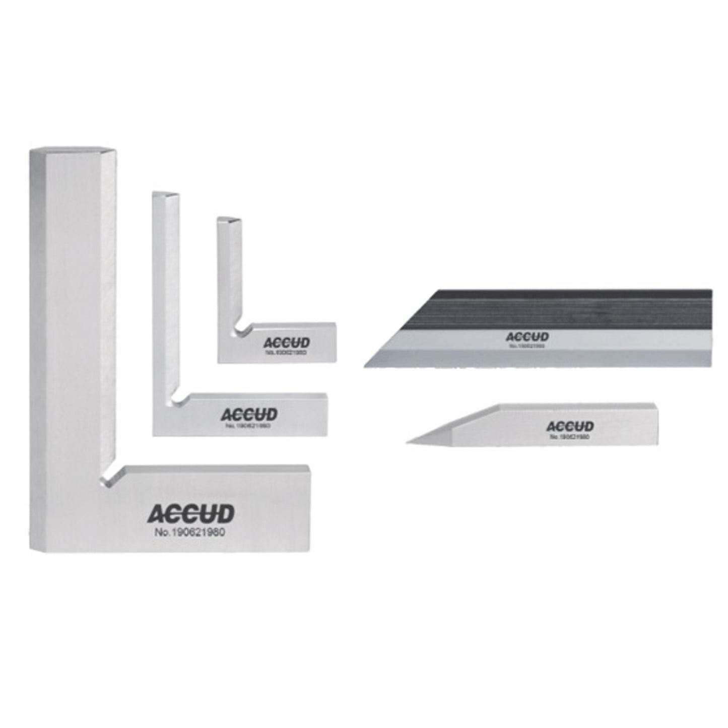 5PC SQUARE SET - 3PC SQUARE 1PC SCRIBER 1PC STRAIGHT EDGE 100MM