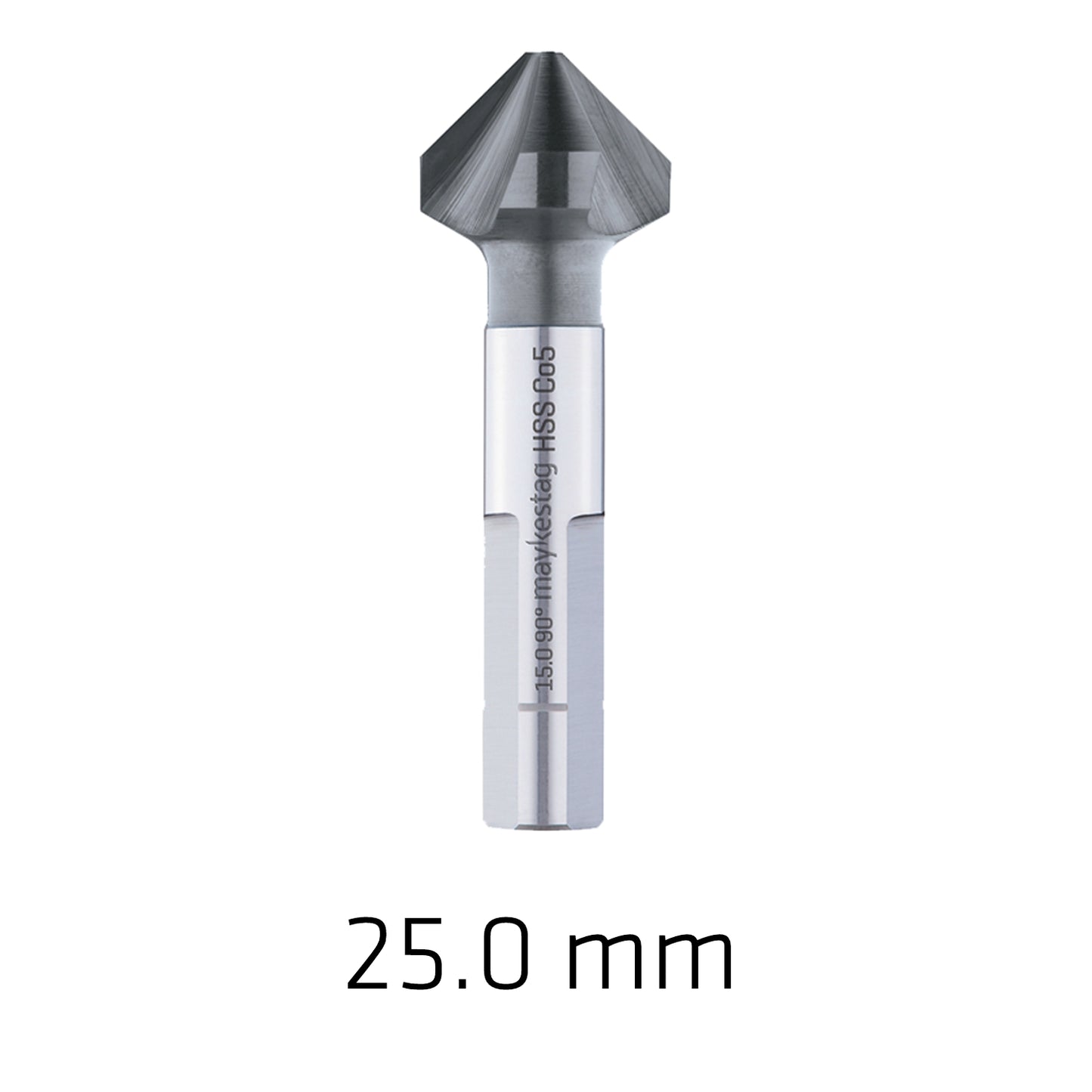 HSS-ECO5 COUNTERSINK 90 25.0 DIN 335 SHAPEC 3-SURFACE SHANK ALUNIT CO