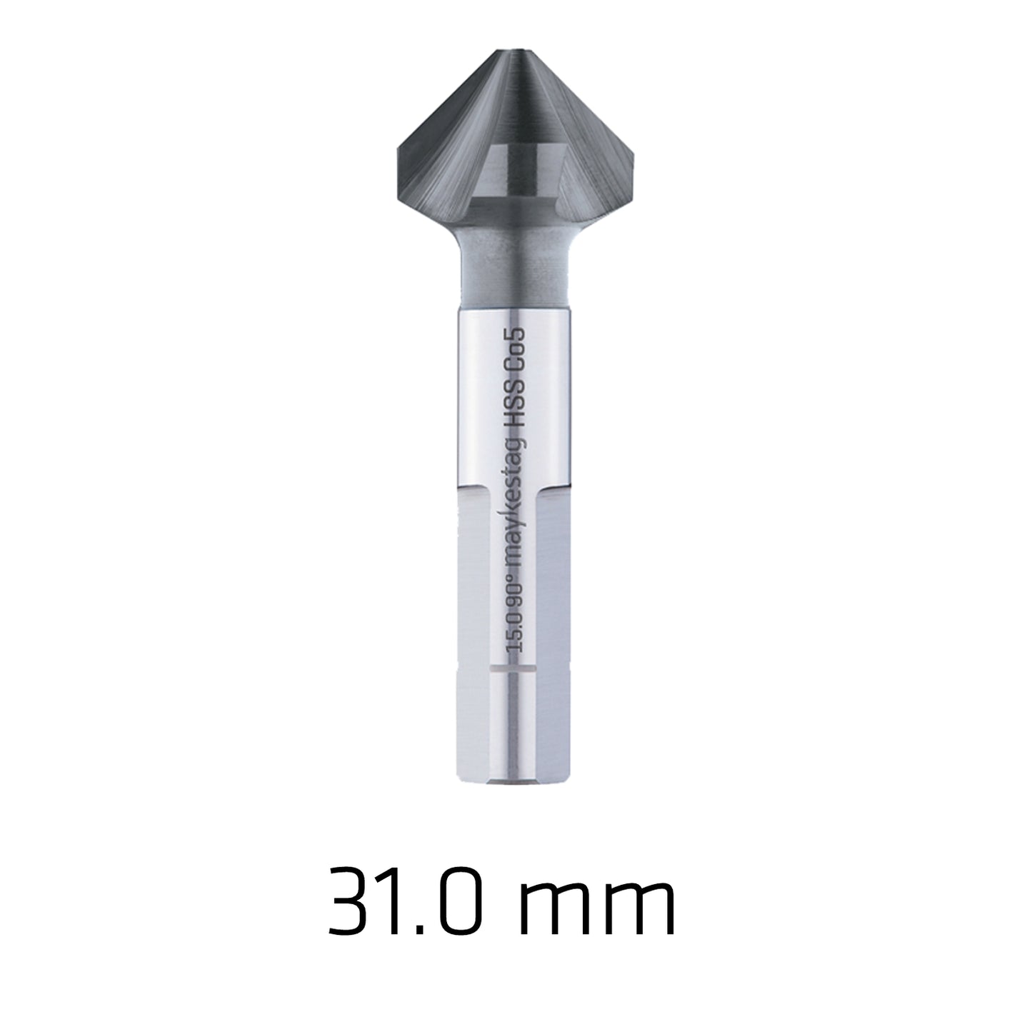 HSS-ECO5 COUNTERSINK 90 31.0 DIN 335 SHAPEC 3-SURFACE SHANK ALUNIT CO