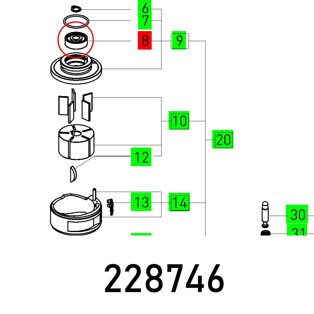 BALL BEARING 627 Z-D MC5E NSK