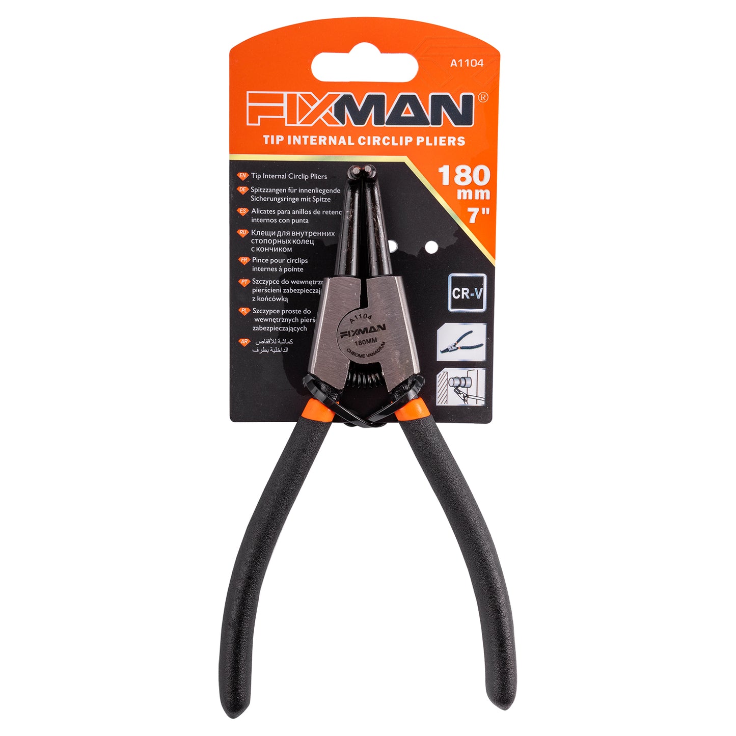 FIXMAN EXTERNAL CIRCLIP PLIERS 7'/175MM 90 DEG