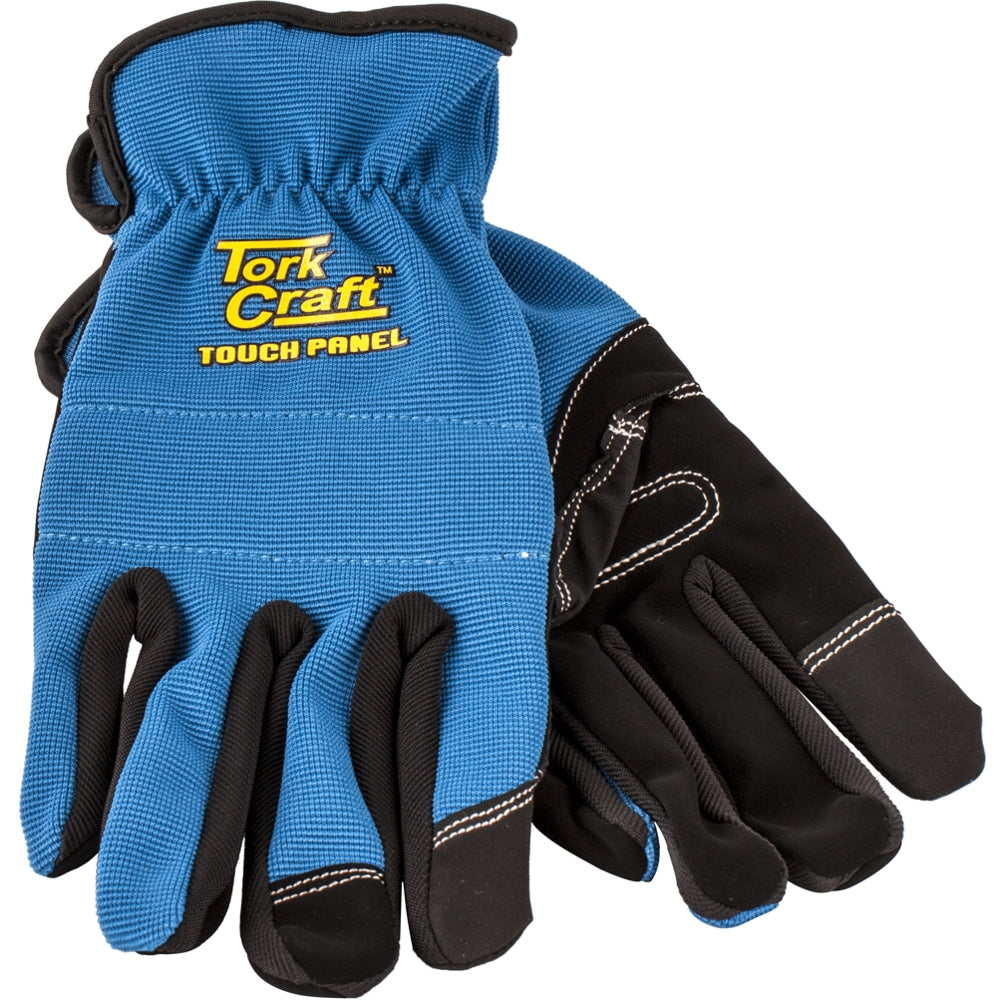 GLOVE BLUE X-LARGE WITH PU PALM MULTI PURPOSE