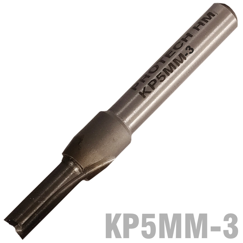 STRAIGHT BIT 5MM X 14MM TWO FLUTE SOLID CARBIDE 1/4' SHANK
