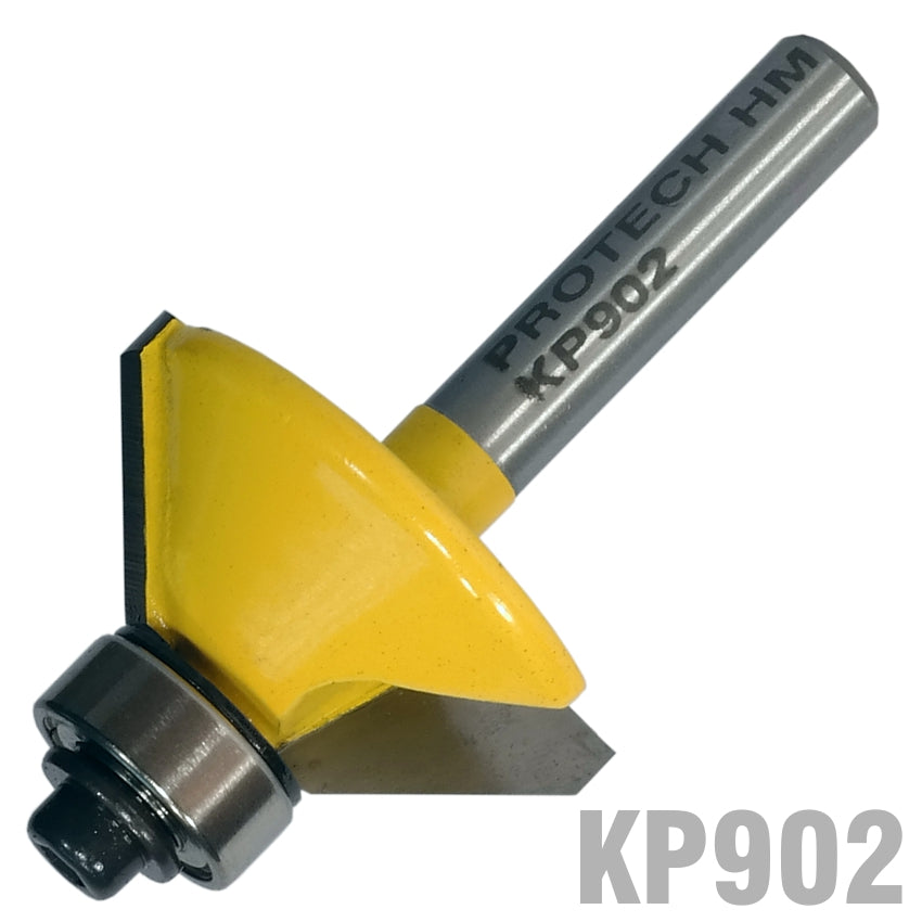 CHAMFER BIT TCT 45° 1 3/16' X 1/2' X 1/4' SHANK