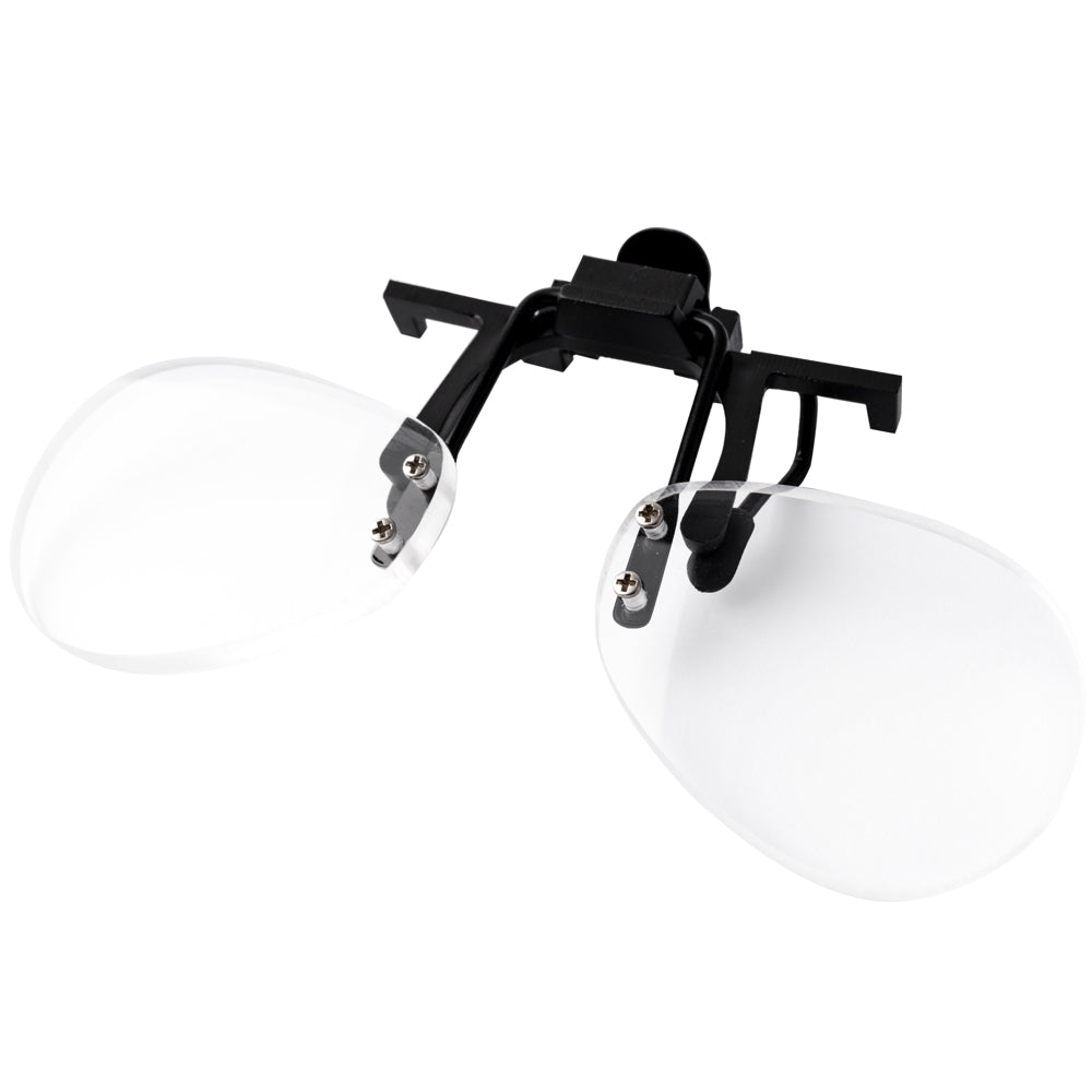 FLIP & FOCUS CLIP ON MAGNIFIER (2.5) IN PLASTIC SLEEVE
