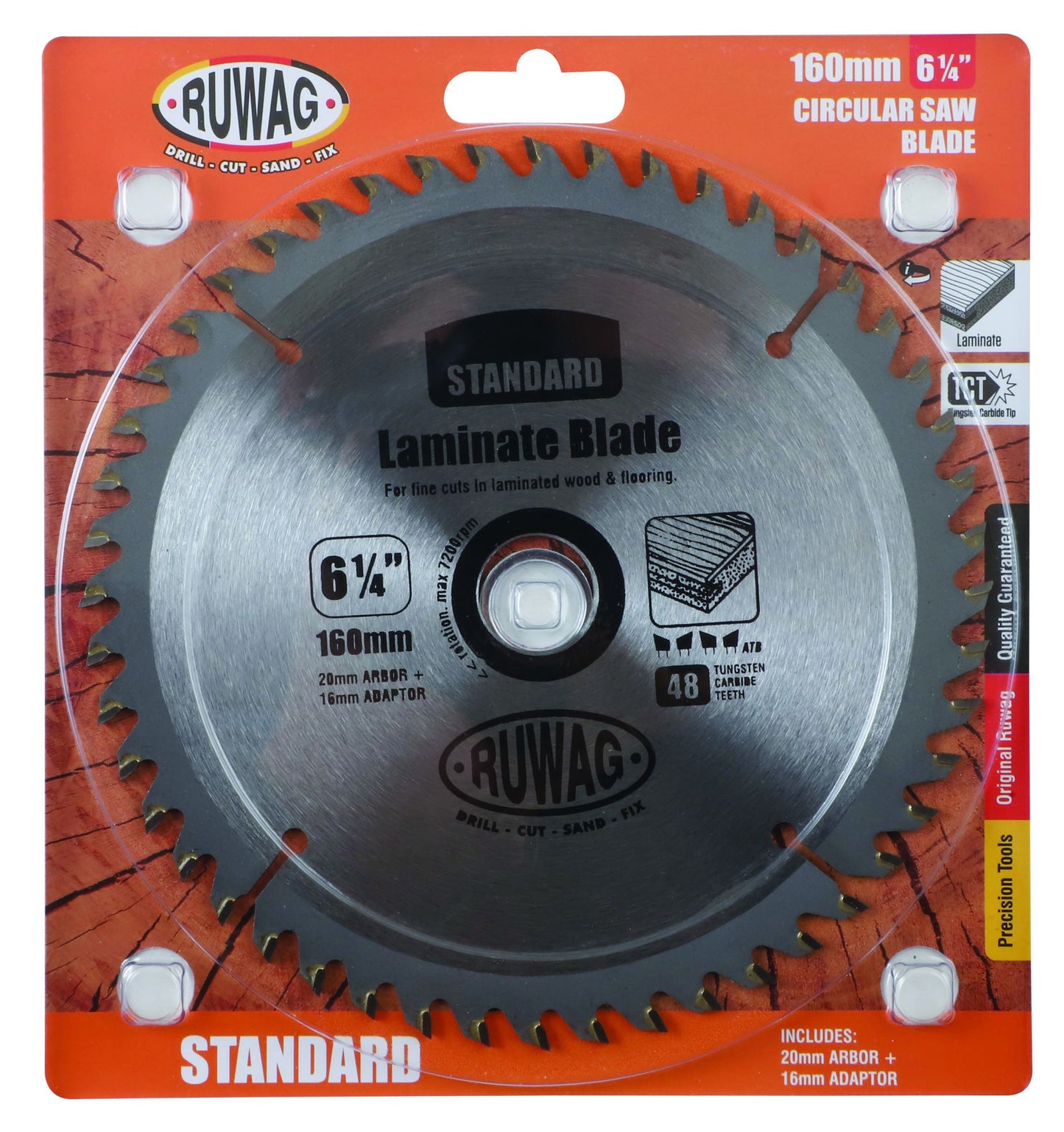 160MM Z48 SAW BLADE TCT STANDARD LAMINATE