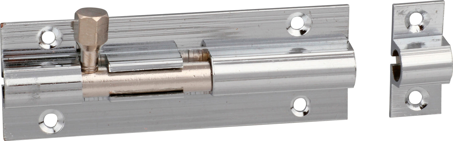 Barrel Bolt Chrome Plated Straight 75mm (1)