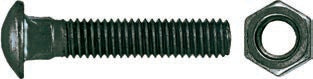Cup Square Bolt & Nut Black 10x90mm (344)