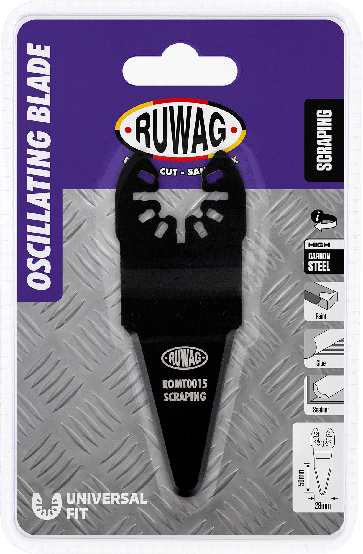 oscillating mult-tool pointed scraper 28mm