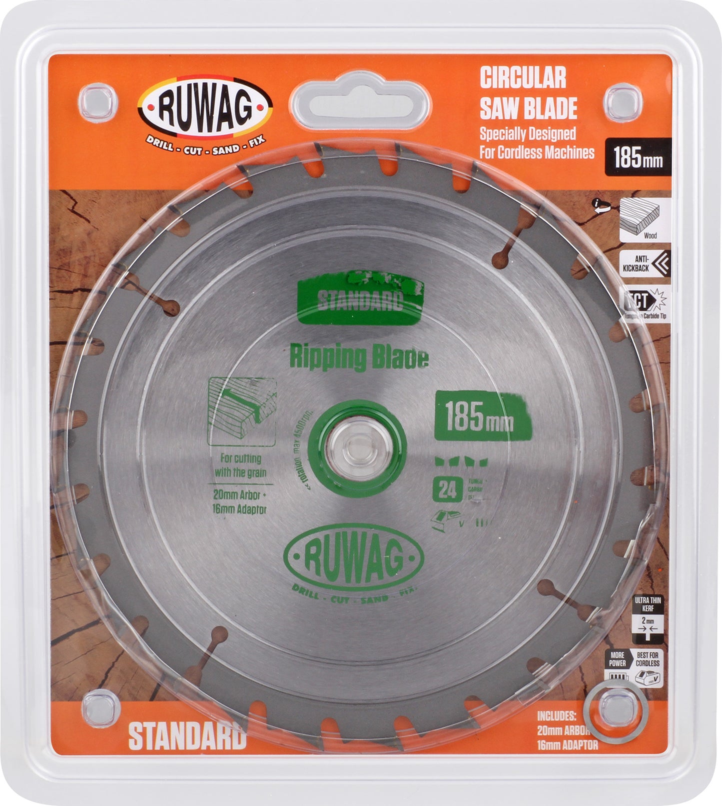 185MM Z24 SAW BLADE TCT CORDLESS