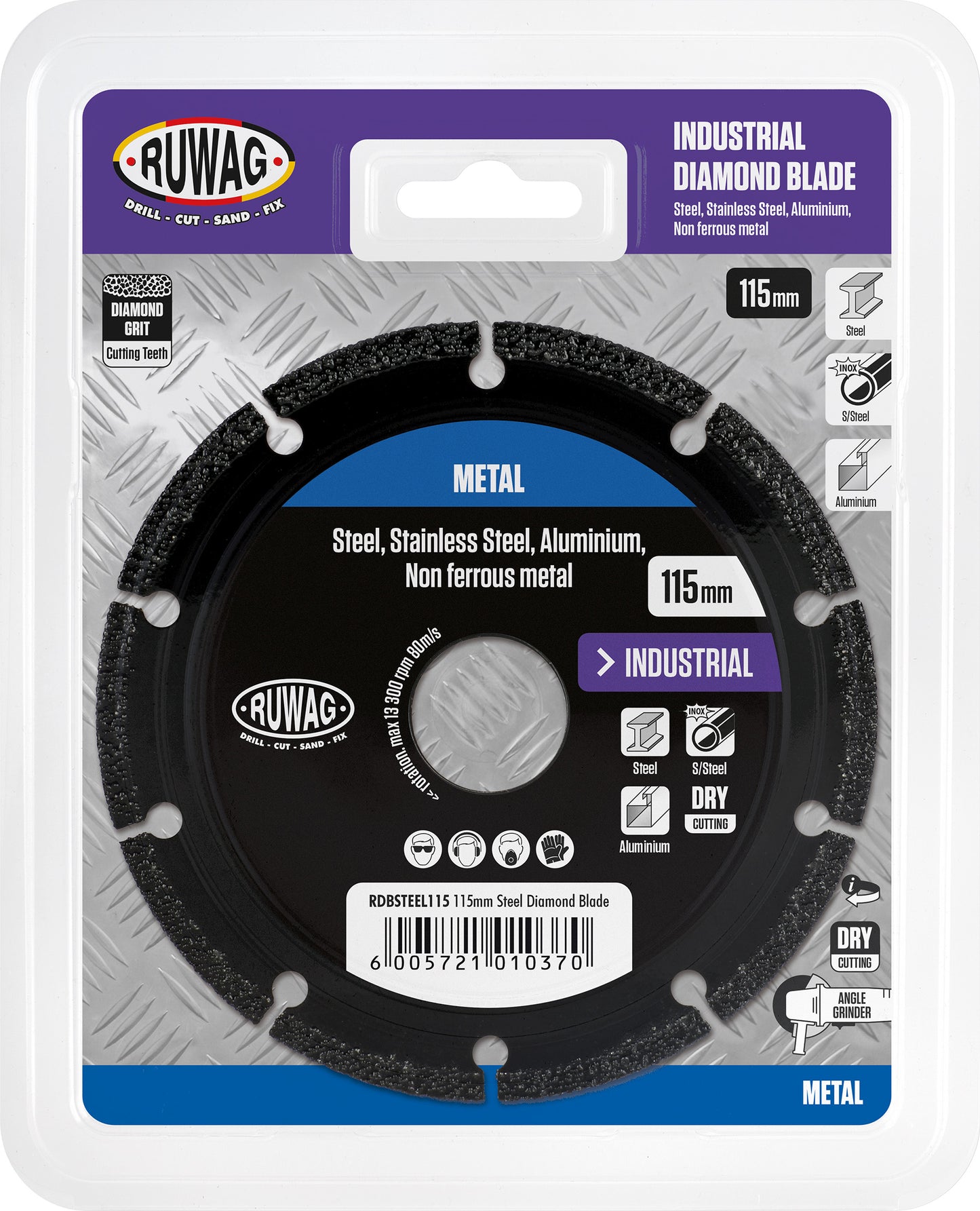 115x1mm diamond blade for steel