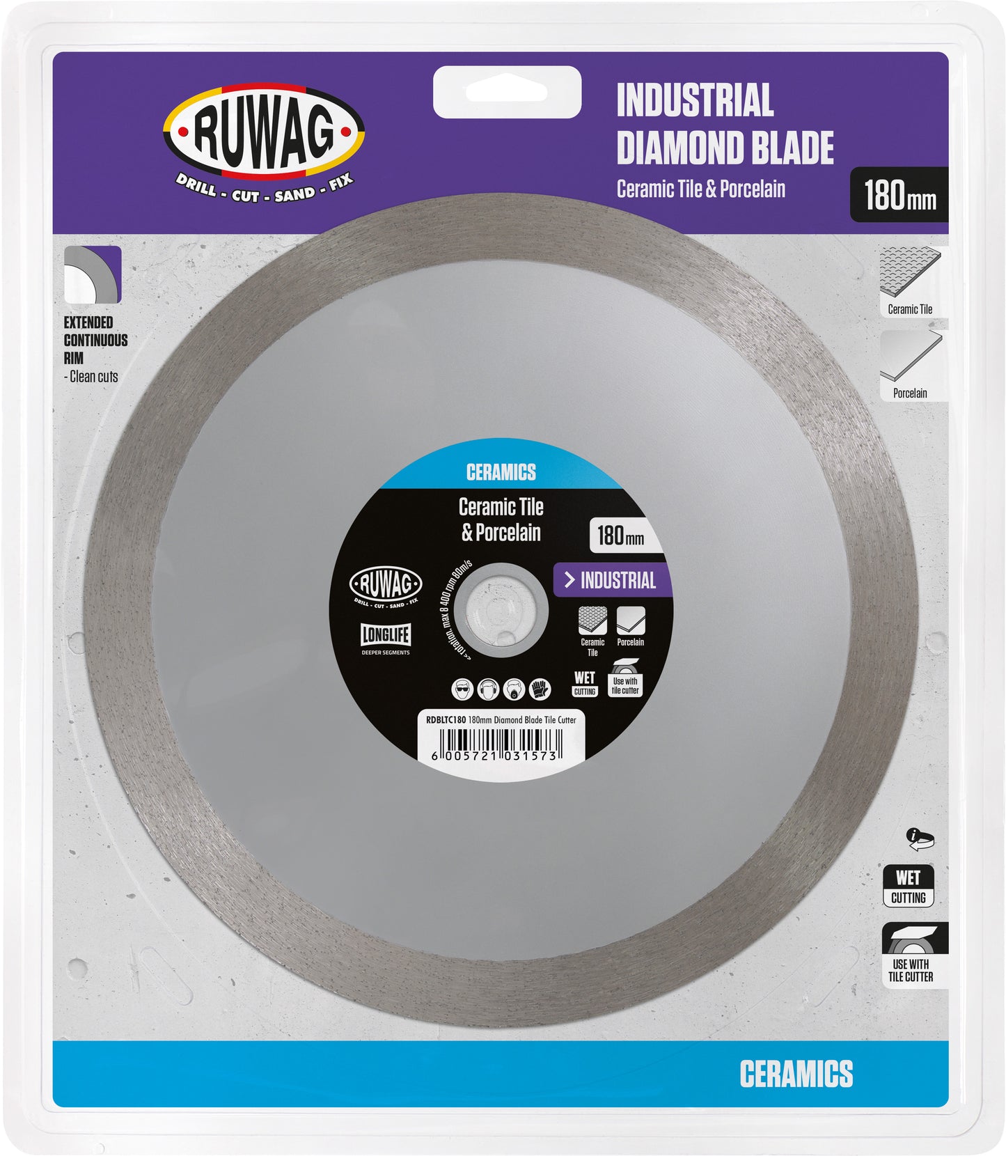 180mm diamond blade tile cutter