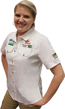 VERMONT LADIES COTTON SHIRT WHITE XL