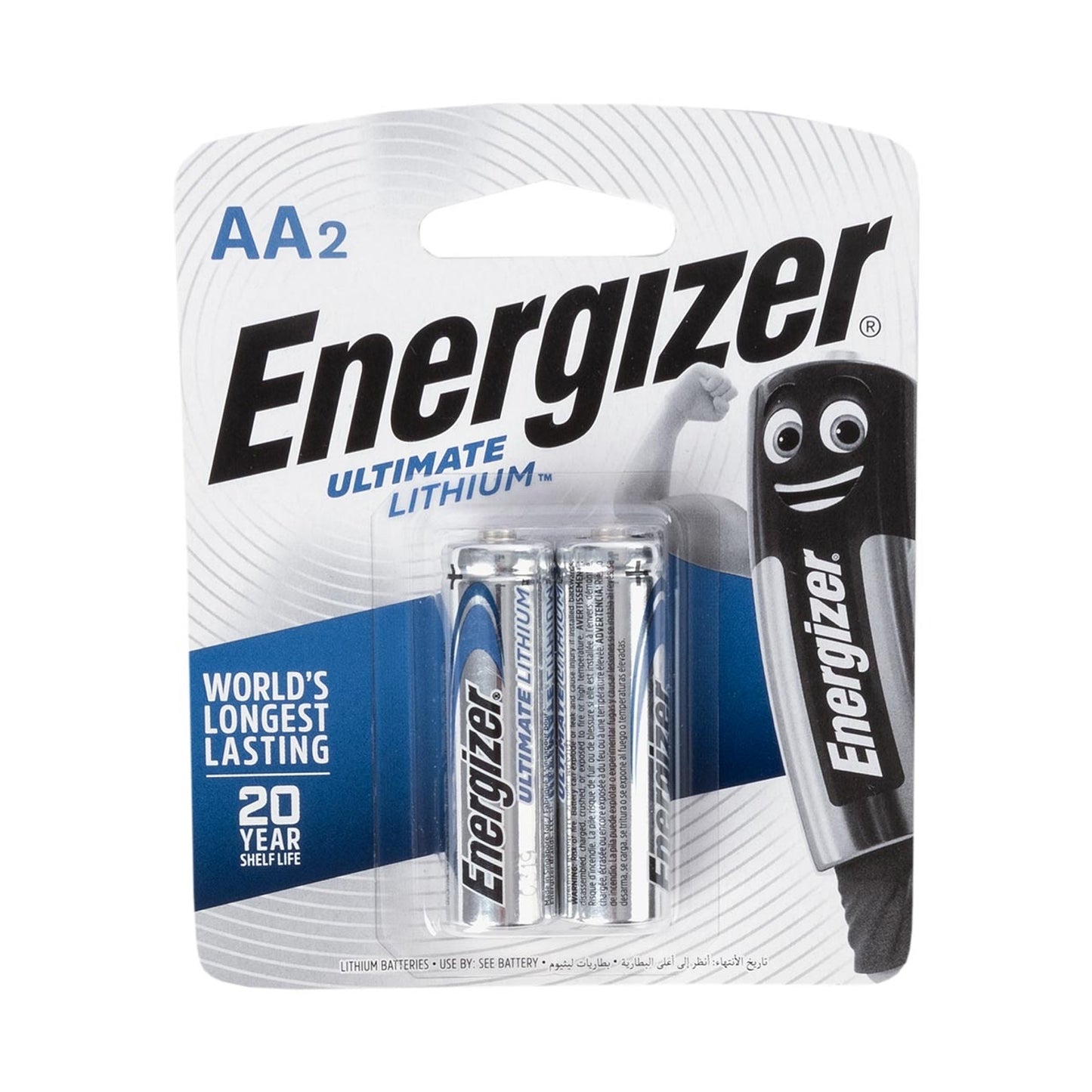 ENERGIZER ULTIMATE LITHIUM: AA - 2 PACK (MOQ6)