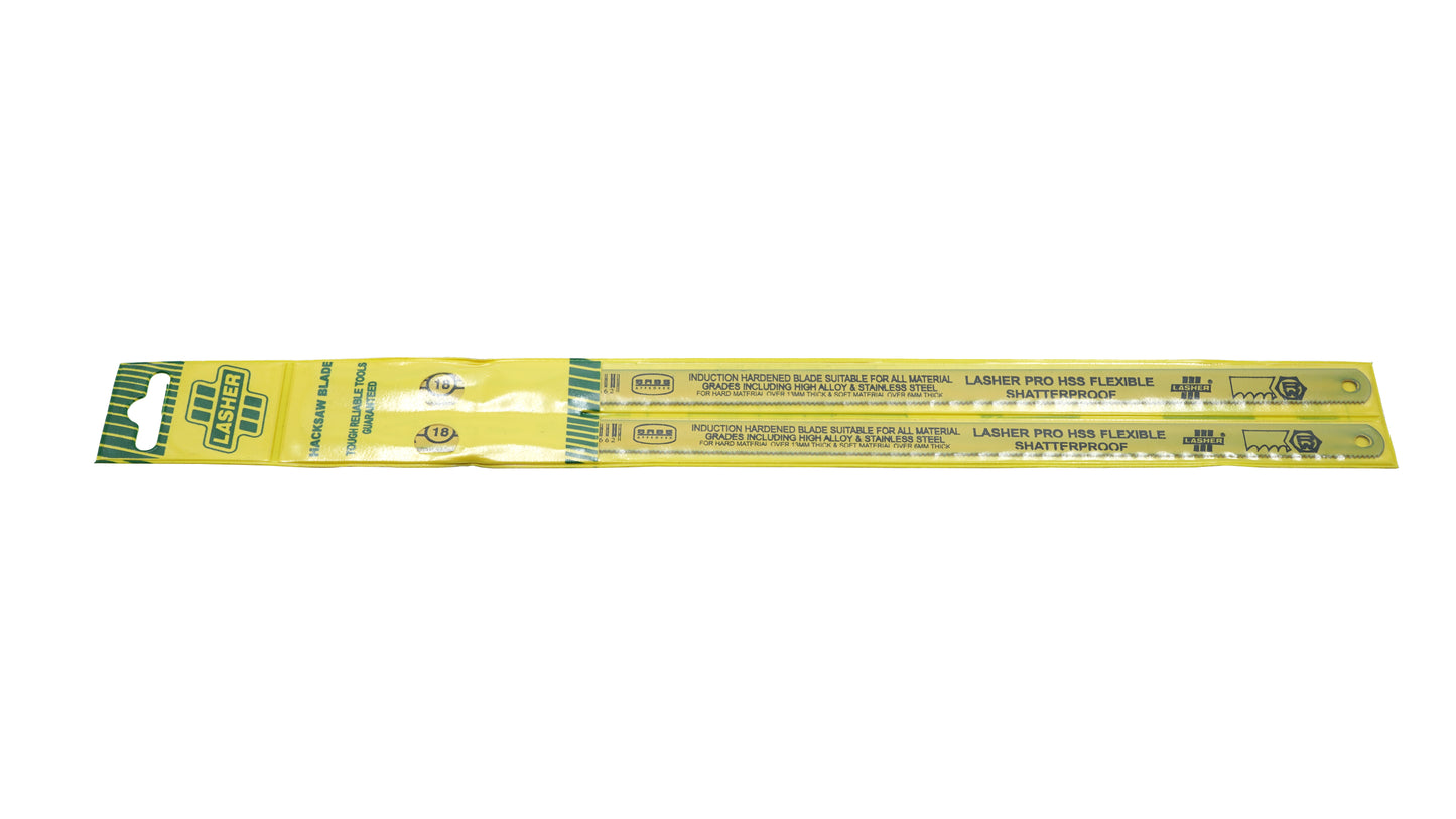 Lasher Lasherpro 18TPI Hacksaw Blade 2 Pack