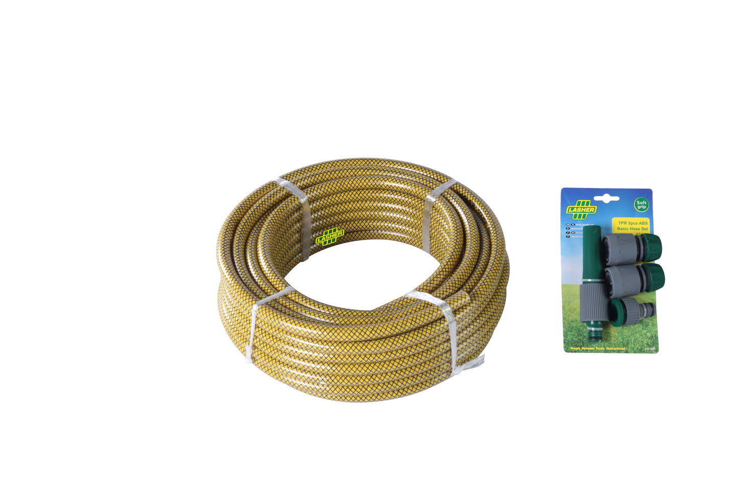 Lasher Hosepipe 12mmx20m with Fittings