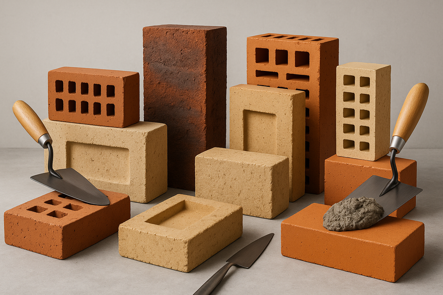 this collection contains building material products relating to clay bricks
