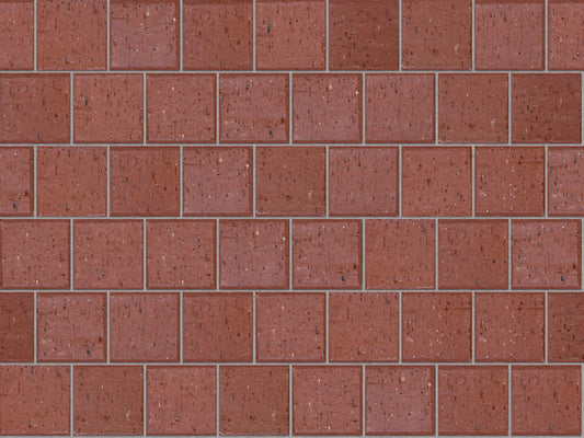 YZ 1BB-Brick Paving Burgundy Cobble 108.5 x 108.5 x 50