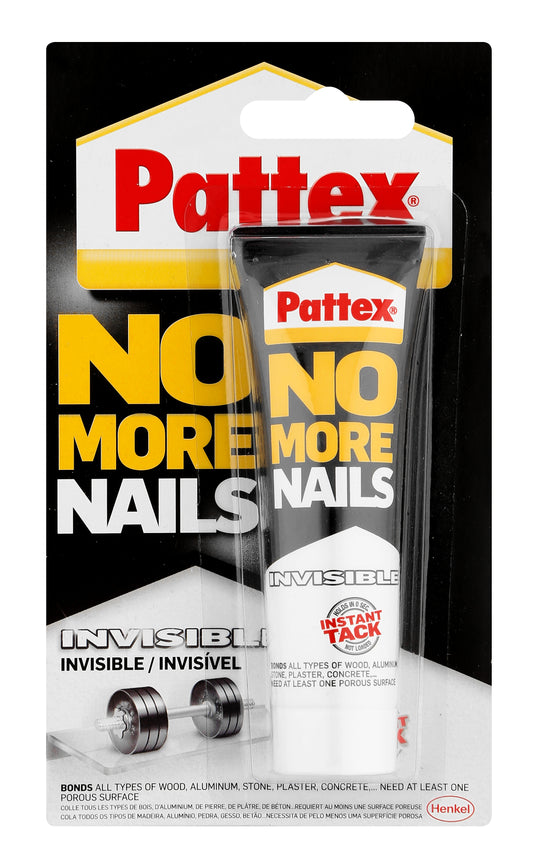 Pattex No More Nails Invisible 40g tube