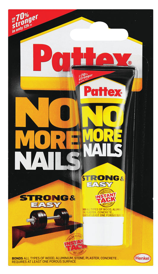 Pattex No More Nails Strong & Easy 50g Tube carded