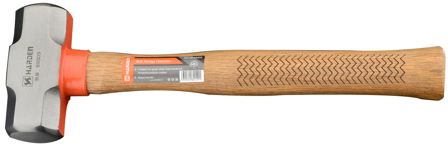 3lb (1.4kg) Sledge Hammer Wood Handle