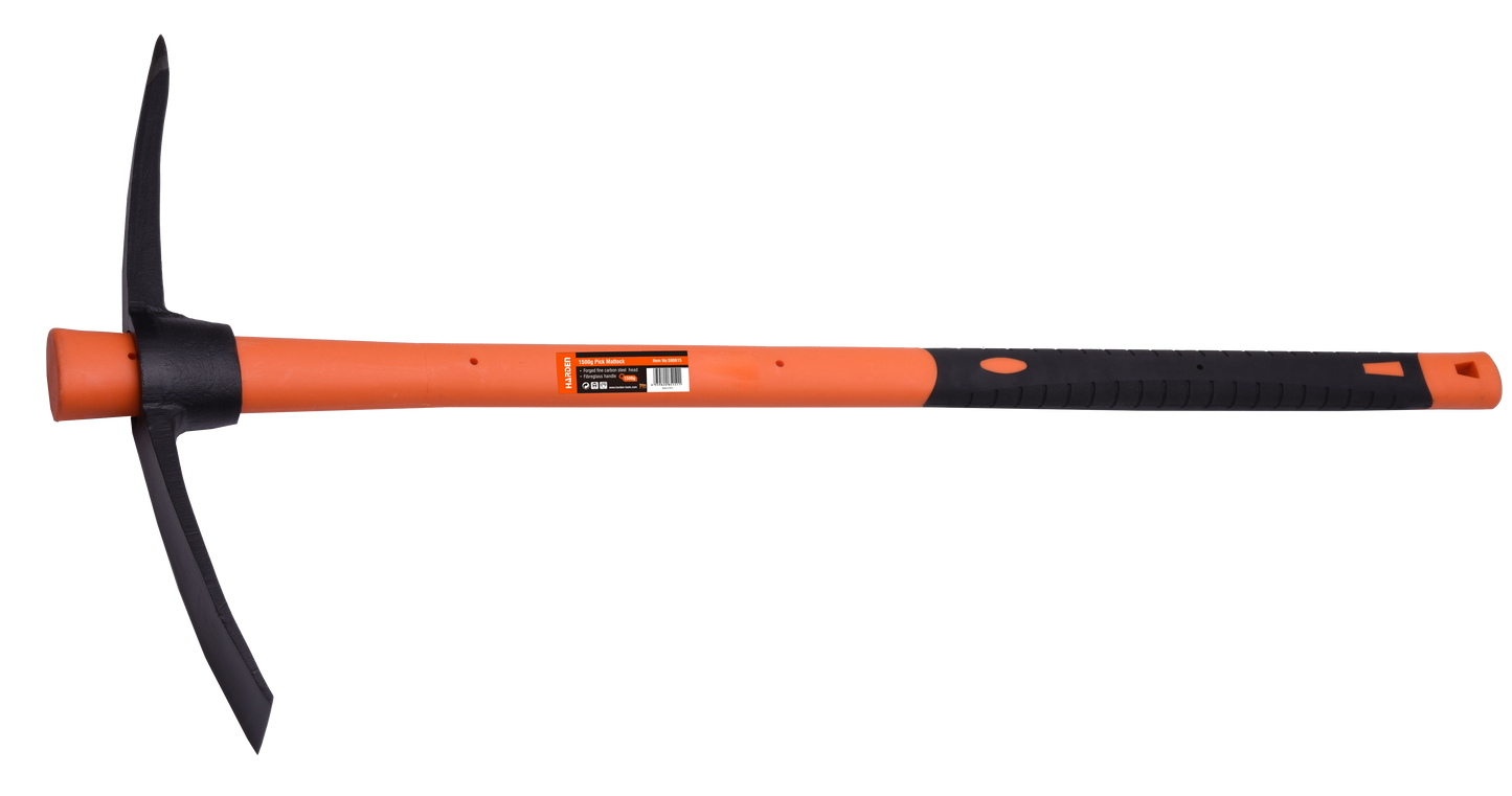 1.5kg Pick Mattock With Fibreglass Handle