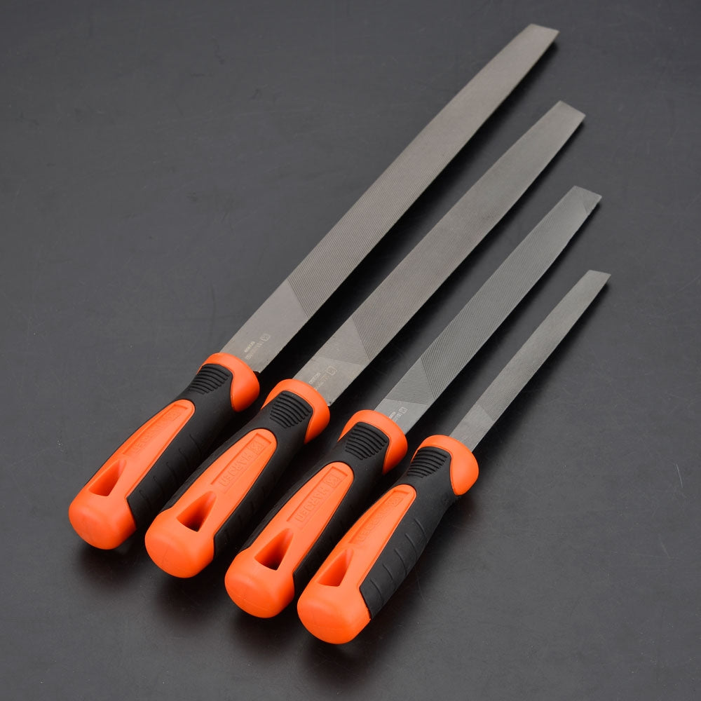 8" (200mm) Half round second cut file with soft handle