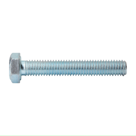 Mild Steel Set Screw & Nut Zinc Plated 8x35mm (10)