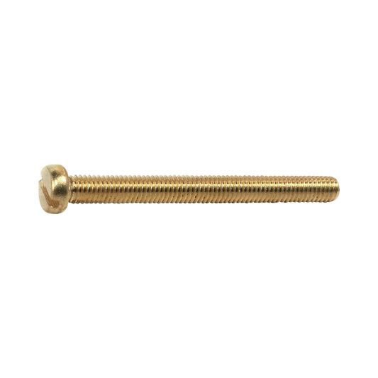 Machine Screw Brass Cheese Head Slotted 6x20mm (5)