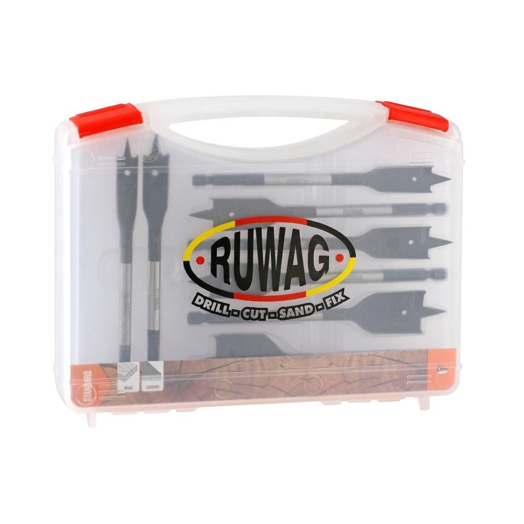 8pce Wood flat bit set 12-32mm
