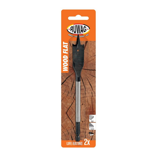 38.00mm wood flat carded