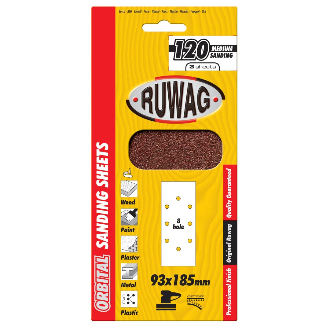 93x230 p180 orbital clamped 5 pack /pk