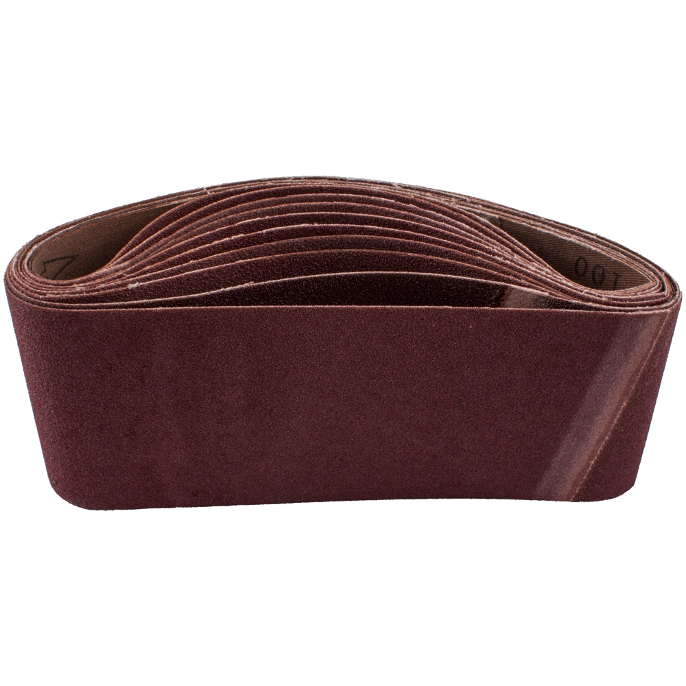 SANDING BELT 75 X 457MM 60 GRIT 10/PACK