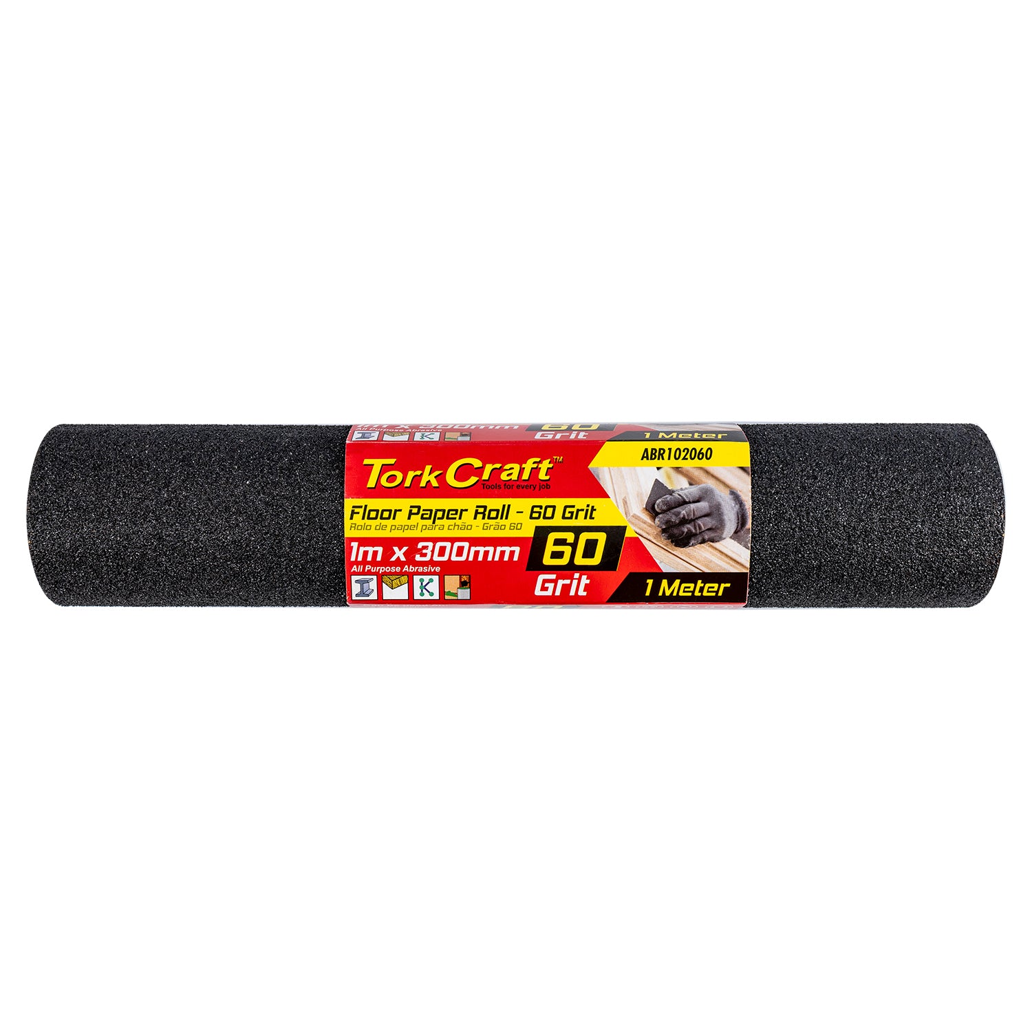 FLOOR PAPER ROLL 300MM X 1M 60 GRIT