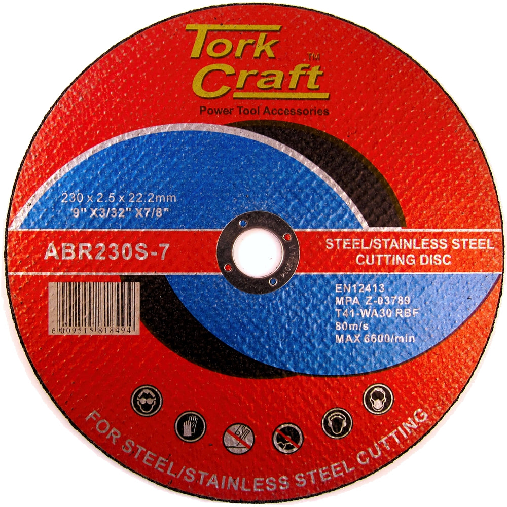 CUTTING DISC STEEL AND SS 230 X 2.5 22.22MM