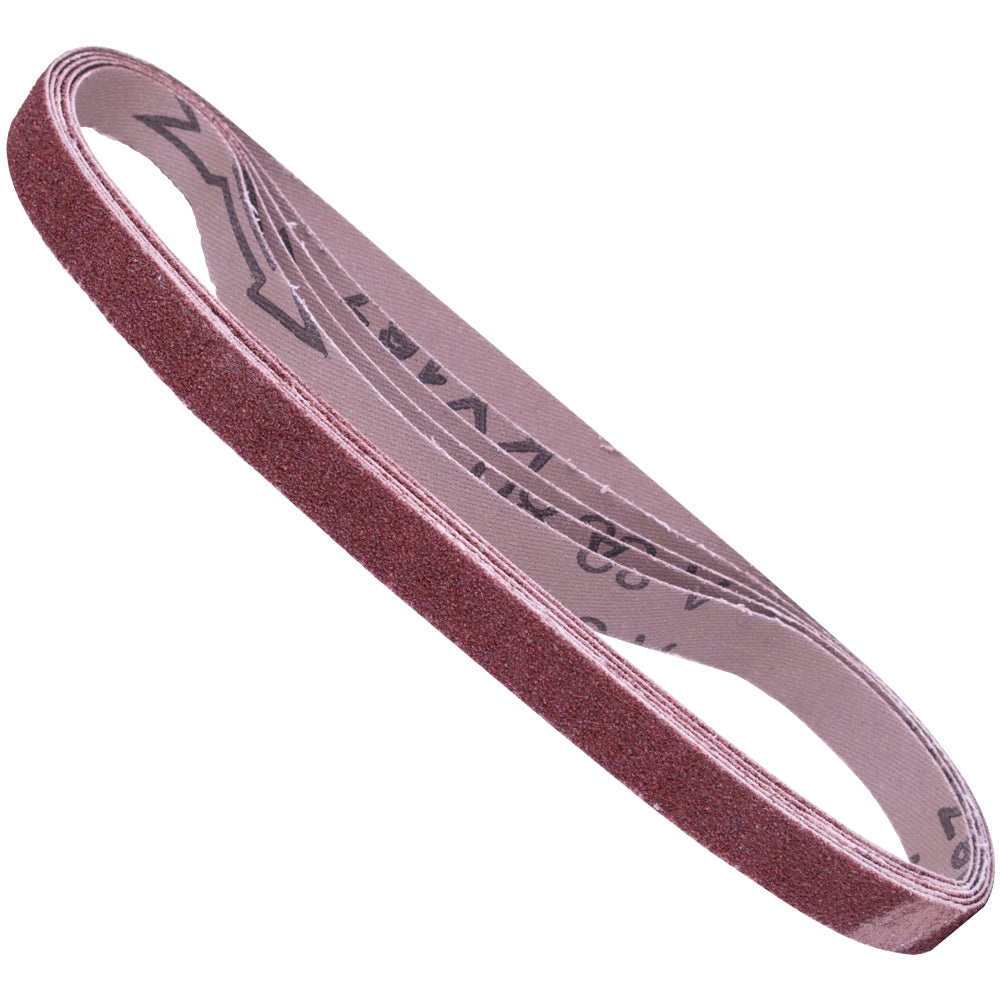 POWERFILE SANDING BELT 13 X 457MM 120 GRIT 5/PK