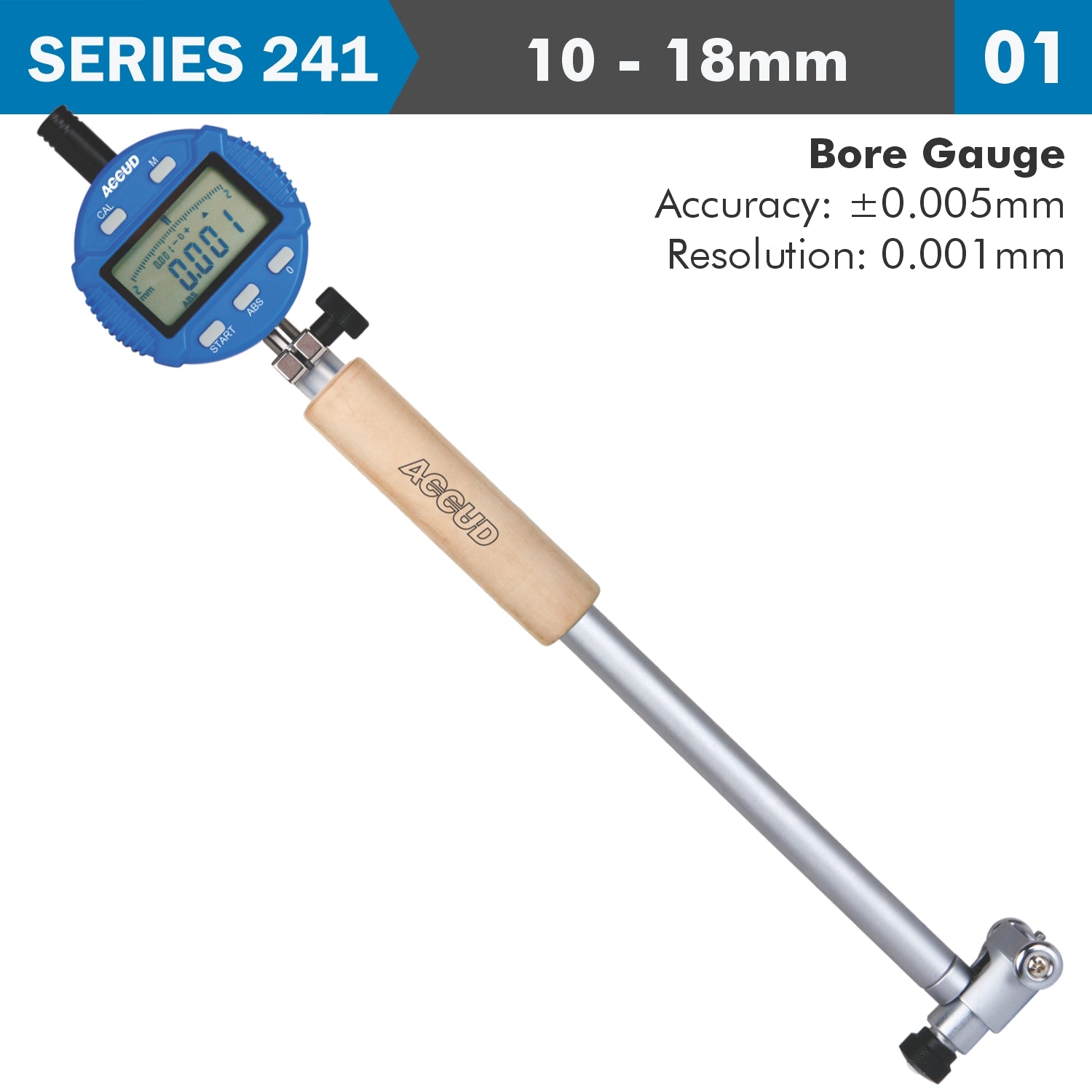DIG. PRECISION BORE GAUGE 10-18MM 0.012MM ACC. 0.001MM GRAD.