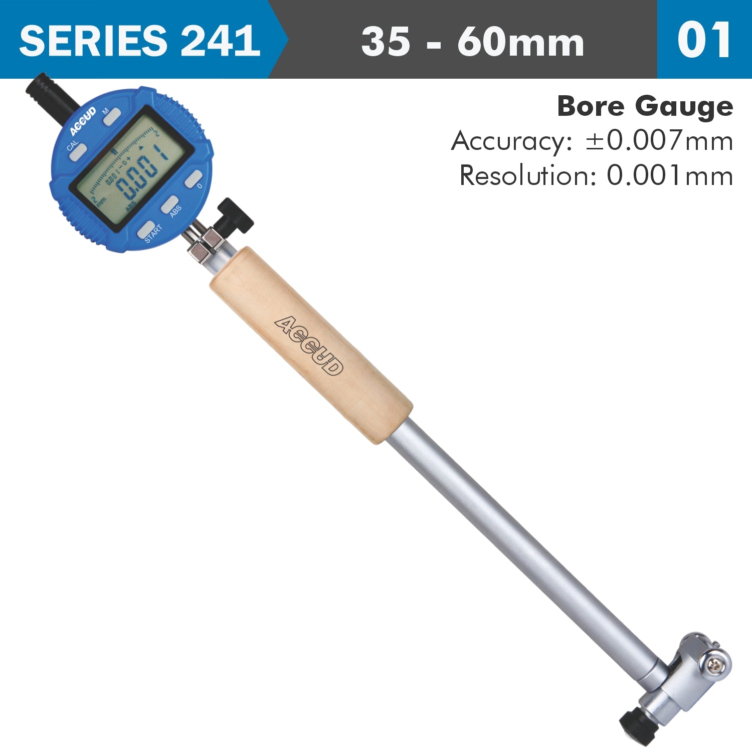 DIG. PRECISION BORE GAUGE 35-60MM 0.018MM ACC. 0.001MM GRAD.