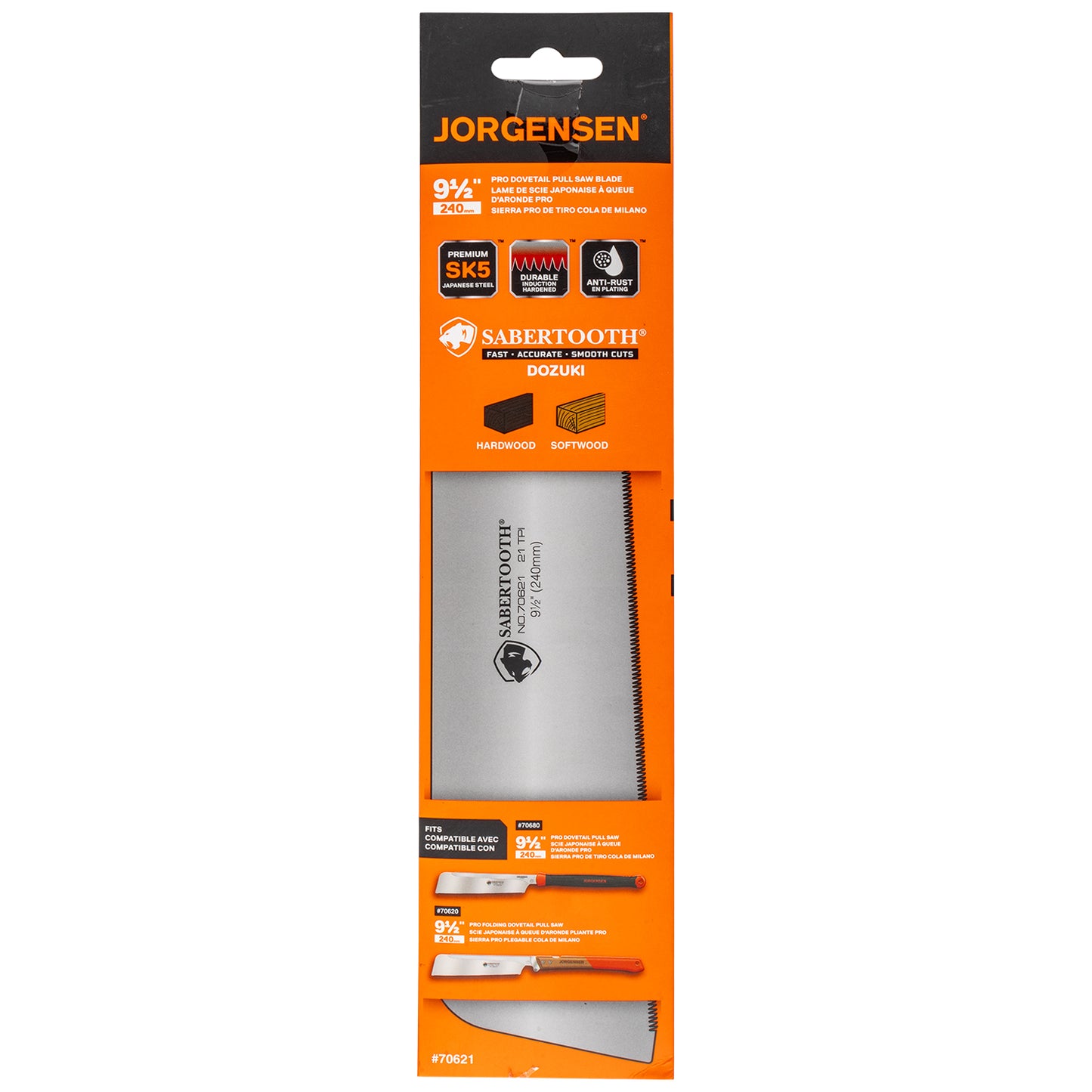 JORGENSEN 240MM PRO DOVETAIL PULL SAW BLADE