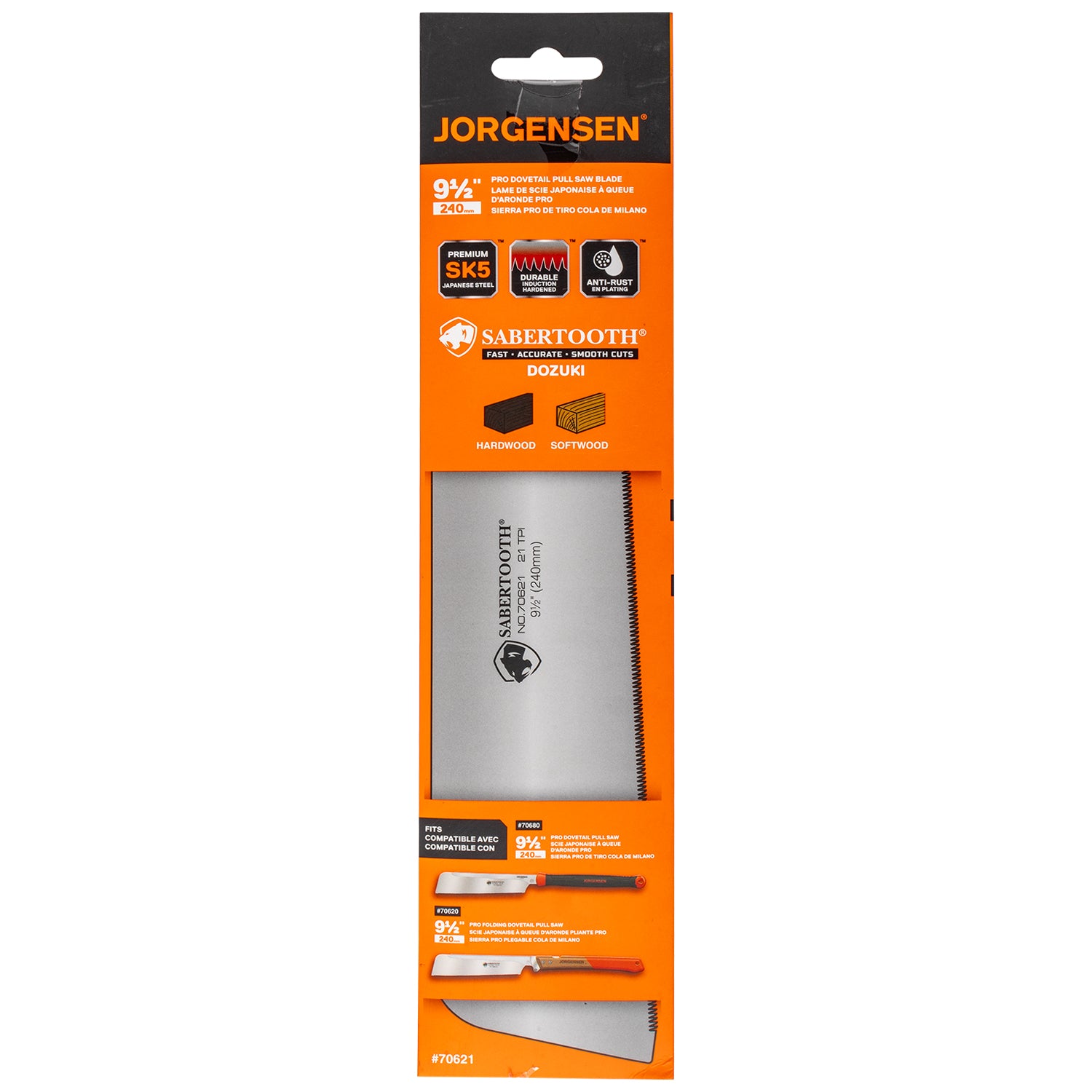 JORGENSEN 240MM PRO DOVETAIL PULL SAW BLADE