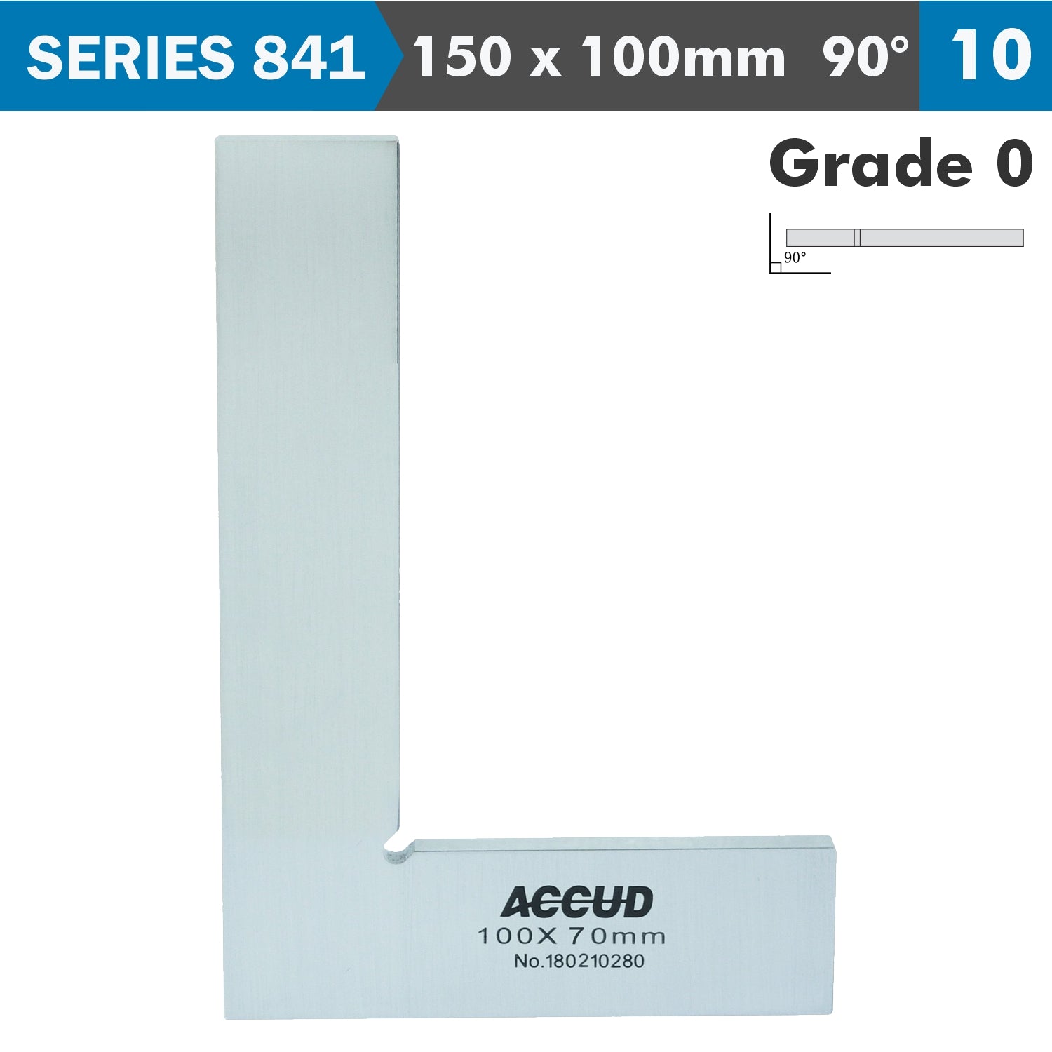 FLAT EDGE SQUARE 90 DEG. GRADE 0 150X100MM