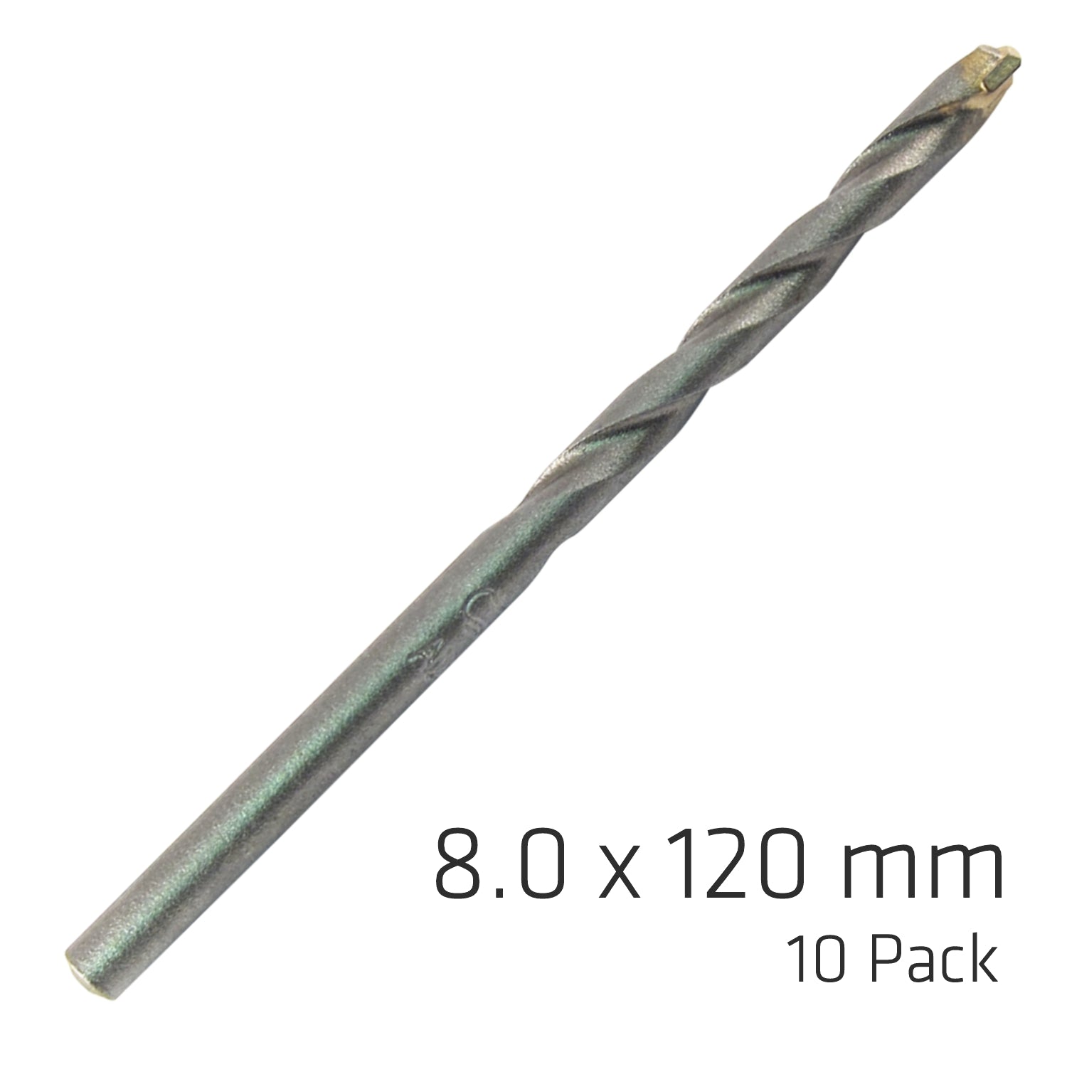 MASONRY DRILL BIT LONG LIFE 8 X 120MM 10PACK