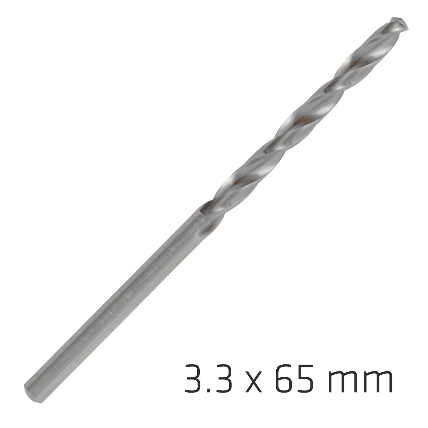 ALPEN PRO HSS 3.3MM DRILL DIN 338 RN 135 SPLIT POINT PLASTIC WALLET  (