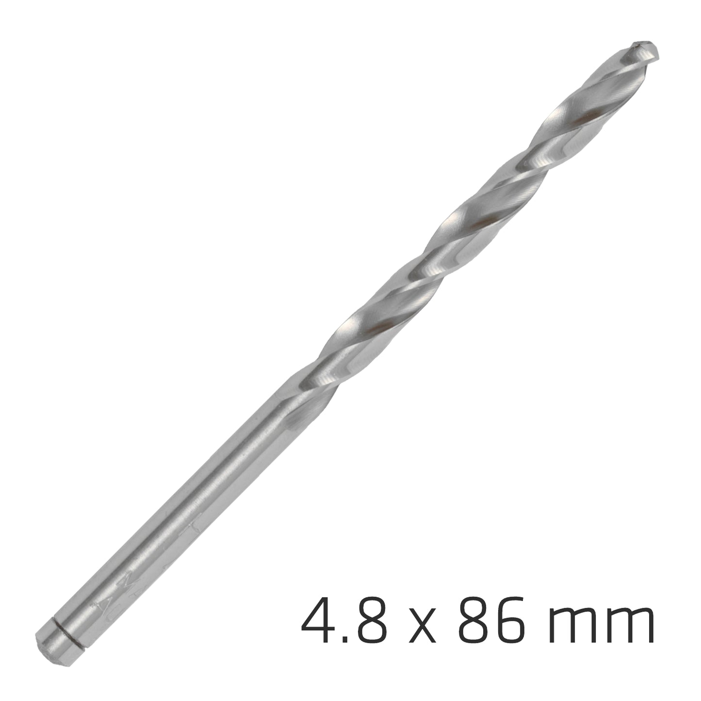 ALPEN PRO HSS 4.8MM DRILL DIN 338 RN 135 SPLIT POINT PLASTIC WALLET  (