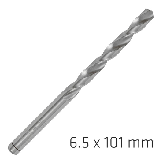 ALPEN PRO HSS 6.5MM DRILL DIN 338 RN 135 SPLIT POINT PLASTIC WALLET