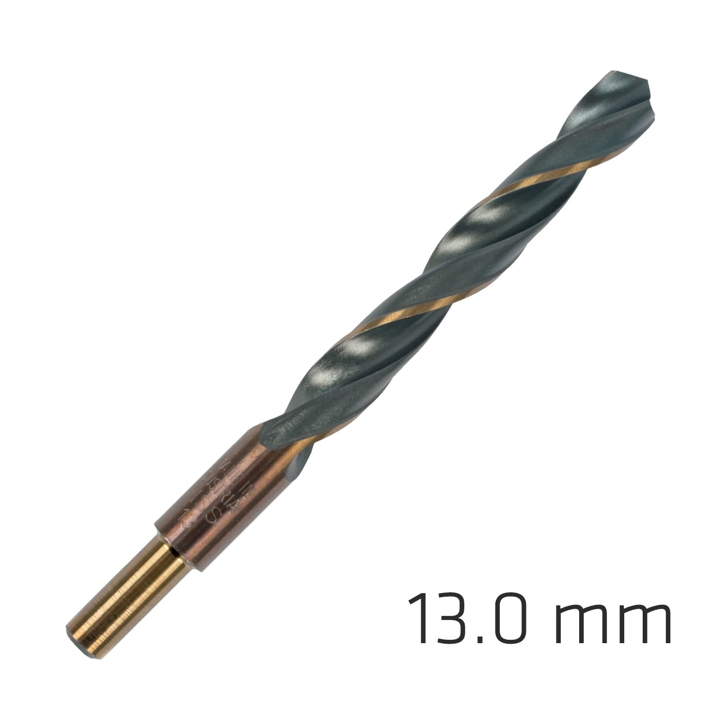 HSS SPRINT MASTER 13.0MM RED SHANK 9.5MM X1 SLEEVED DIN338 ALPEN DRILL