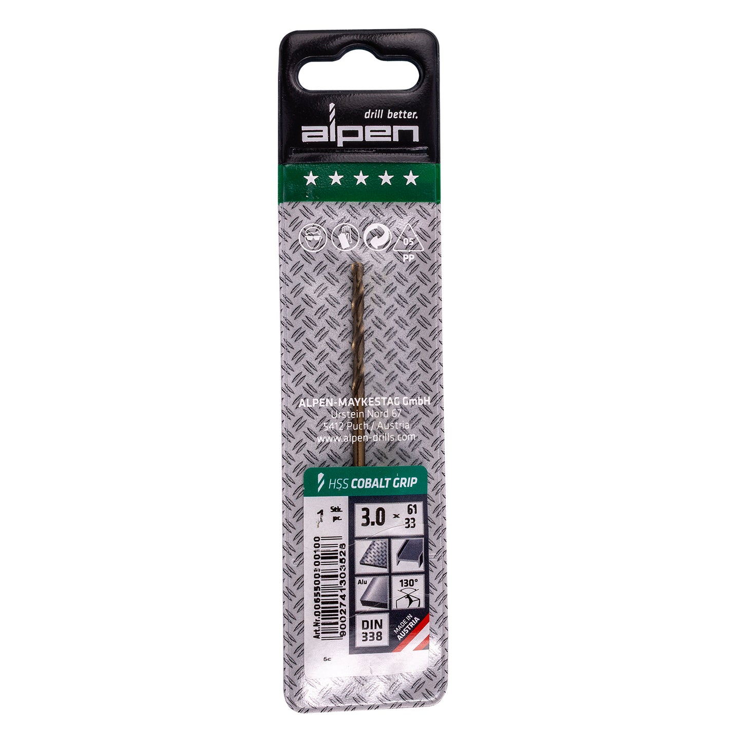 HSS COBALT GRIP 3,0 PLW