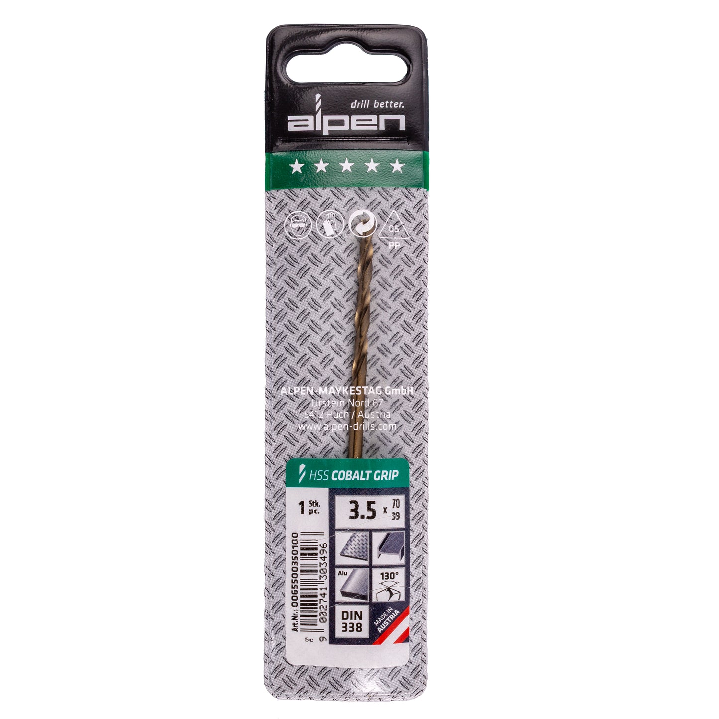 HSS COBALT GRIP 3,5 PLW